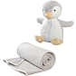 biederlack, Biederlack Babydecke-Set Donni, BIEDERLACK Babydecke »Dream Team«, Set Dream Team: Kuscheltier mit Decke, Kuscheldecke