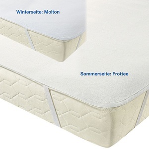 undefined, Erwin Müller wasserdichte Frottee/Baumwoll-Molton Matratzen-Spannauflage Sommer-/Winter, 
