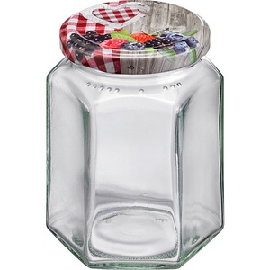 undefined, Westmark Gläser im 6er-Pack, 6er Set 191ml 6eck Gläser, m. Deckel, 58 mm