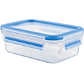 undefined, Emsa Frischhaltedose Clip & Close, Emsa Frischhaltedose 0,55 l , 508538 , Blau, Transparent , Kunststoff , 11.3x5.8 cm , lebensmittelecht, luftdichter Verschluss, auslaufsicher, wasserdicht, mikrowellengeeignet, stapelbar , 0032621130