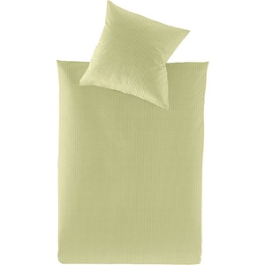 Irisette, 2-teilige Bettwäsche-Garnitur aus Jersey Irisette grün, Irisette Bettwäsche »Lumen 8129«, hochwertig und traumhaft weich