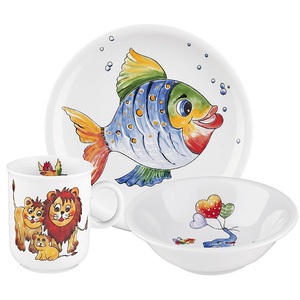 undefined, Seltmann Weiden Frühstücksset Compact Bunte Tierwelt 3-teilig, 