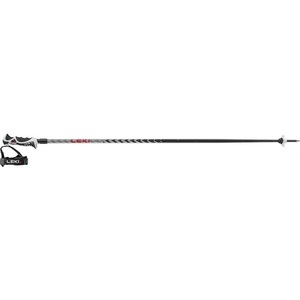 Leki, Hot Shot S Skistock, Leki Hot Shot S - Skistöcke Eloxal Black / Anodized Grey / Bright Red 115 cm