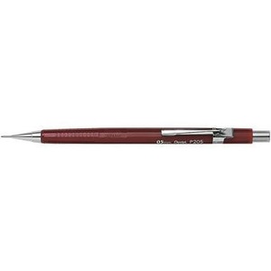 undefined, PENTEL Druckbleistift Sharp 0.5mm P205-B rot mit Radiergummi, Pentel Sharp, 0.5mm, rot mit Radiergummi, Druckbleistift, P205-B