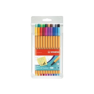 undefined, STABILO Point 88 Fineliner 20er Set, Stabilo Point 88 Feinschreiber, 0.4mm, 20 Farben, 88/20