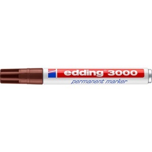 undefined, EDDING Permanent Marker 3000 1,5-3mm 3000-7 braun, Edding 3000, Permanent Marker, 1,5-3mm, braun, 3000-007