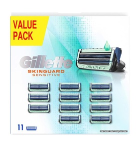 Gillette, Gillette - 11er-Pack Rasierklingen SkinGuard Sensitive, Gillette SkinGuard Sensitive - 11er