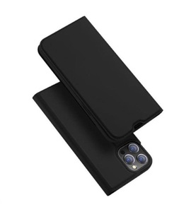 Dux Ducis, Dux Ducis - iPhone 13 Pro Max Flip Wallet Cover Leder Tasche - Schwarz, 