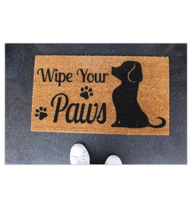 undefined, Home - Fussmatte Wipe Your Paws - Beige und Schwarz, 