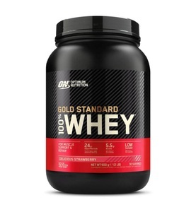 Optimum Nutrition, Optimum Nutrition - 100% Whey Gold Standard Strawberry 2lb - 900 g, Optimum Nutrition 100% Whey Gold Standard Delicious Strawberry