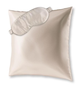 undefined, Ailoria - Kopfkissenbezug (80 x 80 cm) und Schlafmaske aus Seide - Beige, AILORIA - BEAUTY SLEEP SET L Kopfkissenbezug (80x80) und Schlafmaske aus Seide, Beige