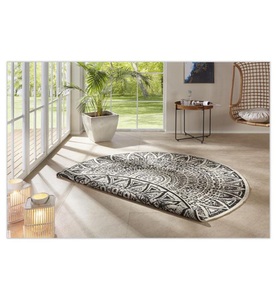 Hanse Home - Teppich Nora 200 cm - Schwarz Creme