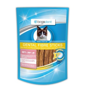 undefined, Bogar - Katzen-Snack Dental Fibre Sticks mit Lachs, zur Zahnpflege, bogadent Dental Fibre Sticks Lachs Katze (50g)