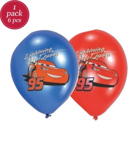 CARS, Cars - 6 Ballone Ass., Amscan Luftballon Cars 6 Stück, Latex