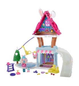 undefined, Mattel - Enchantimals Hasen-Skihütte mit Bevy Bunny & Jump, 