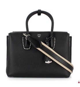 MCM, Mcm - Lederhandtasche Milla Medium - Schwarz, 