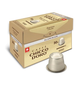undefined, Chicco D'Oro - Kompatible Kapseln ALU Espresso I'Italiano - 30 x 5.4gr Kapseln, Chicco D'Oro Kaffeekapseln aus Aluminium