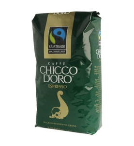 Chicco dOro, Chicco d'Oro Max Havelaar Fair Trade 1kg Kaffee Bohnen 2 er Set, Chicco d'Oro Kaffeebohnen Max Havelaar Fair Trade 1 kg