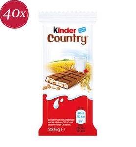 Ferrero Kinder, Kinder Country, 40 x 23g, Kinder Schokoriegel Kinder Country 40 Stück à 23.5 g