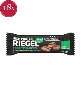 Layenberger, Layenberger Protein-Riegel, Layenberger Protein Riegel Espresso-Nero (18x35g)