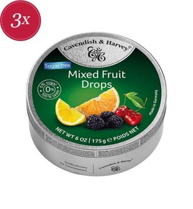 undefined, Cavendish & Harvey Sugar Free Mixed Fruit 175g, Mixed Fruit Drops zuckerfrei - 175g