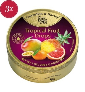 Cavendish & Harvey, Tropical Fruit Drops - 200g, Tropical Fruit Drops - 200g