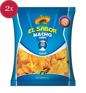 El sabor, El Sabor Nacho Chips diverse Sorten, 225g, El Sabor Nacho Chips Salted 225g