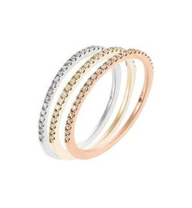 Accessory, Accessory - 3-Teiliges Ring-Ensemble Belles Alliances - 3 Farbtöne, 