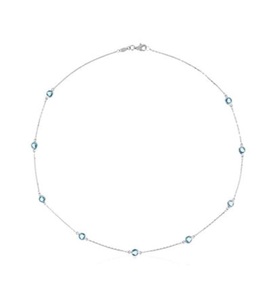 Le Diamantaire, Halskette Colors - Weissgold Topase 3.15Karat - L: 43 cm, 