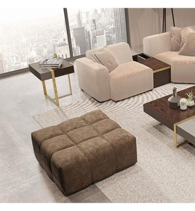 undefined, Home - Sitzpouf 93 x 63 cm - Braun, 