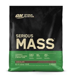 Optimum Nutrition, Optimum Nutrition - Serious Mass Chocolate 12lb - 5443 g, Serious Mass - 5450g - Schokolade