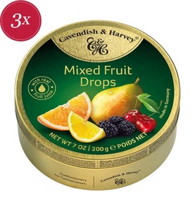 Cavendish & Harvey, Mixed Fruit Drops - 200g, Mixed Fruit Drops - 200g