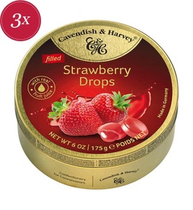 undefined, Cavendish & Harvey Strawberry Drops Fillet 175g, Strawberry Drops - 175g