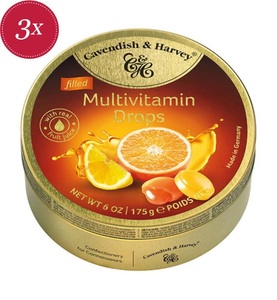 Cavendish & Harvey, Multivitamin Drops gefüllt - 175g, Multivitamin Drops gefüllt - 175g