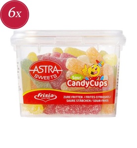 Frisia Astra, Frisia-Astra Candy Cups saure Fritten 200g, Frisia-Astra Candy Cups saure Stäbchen 200g