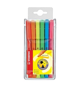 Stabilo, STABILO Textmarker FLASH 1/3,5mm 555/6 6 Farben ass., Stabilo flash, 1/3,5mm, Textmarker, 555/6, (6 Farben assortiert)