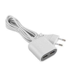 Schönenberger, Schonenberger - Dual USB Verlängerung, SCHOENENBERGER Dual USB - Verlängerungskabel (Weiss/Grau)