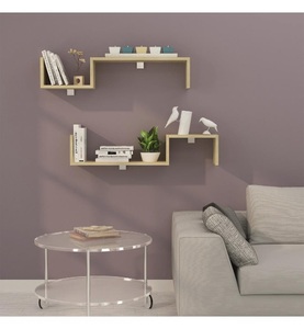 Homemania, Homemania - 2er-Set Regal Engel - Eiche, 
