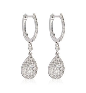 Le Diamantaire, Ohrringe Princesse Stella - Weissgold Diamanten 033 kt, 