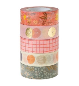 undefined, Tape Set, Crafted Natur Fsc Mix, Rico Design Washi Tape Crafted Nature 1.5 cm x 10 m, Mehrfarbig, 5 Stück
