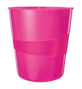 Leitz, LEITZ Papierkorb WOW 15 Liter 52781023 pink, Leitz Papierkorb WOW, 15 Liter, pink, 52781023