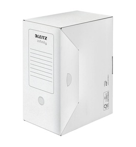 undefined, Leitz 60920000 Archivbox u. Archivorganisation, Leitz Archivschachtel Infinity, weiss, 330mm x 150mm x 255mm, 6092-00-00