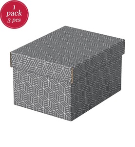 Esselte, ESSELTE Aufbewahrungsboxen Home S 628281 255x200x150mm, grau 3 Stk, ESSELTE® Archiv-Boxen, 200 x 150 x 255 mm grau