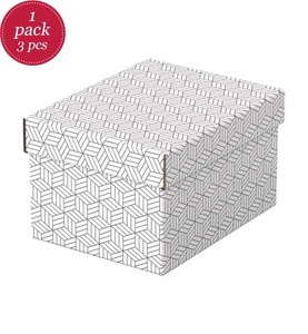 Esselte, ESSELTE Aufbewahrungsboxen Home S 628280 255x200x150mm, weiss 3 Stk, ESSELTE® Archiv-Boxen, 200 x 150 x 255 mm weiss