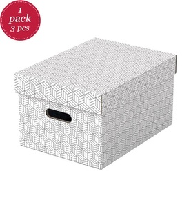 Esselte, ESSELTE Aufbewahrungsboxen Home M 628282 365x265x205mm, weiss 3 Stk, ESSELTE Aufbewahrungsboxen Home M 628282 365x265x205mm, weiss 3 Stk