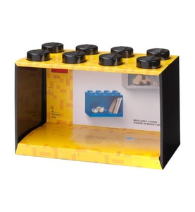 LEGO, LEGO - -Bausteinregal mit 4 Knöpfen - Schwarz, LEGO Regal Brick 8 Shelf 41151733