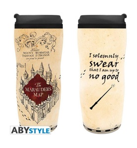 HARRY POTTER, Harry Potter Karte des Rumtreibers Trinkflasche Mehrfarbig, ABYstyle - Harry Potter - Karte des Rumtreibers Reisebecher