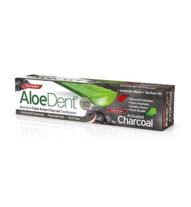 Optima Naturals, Optima Naturals - Zahnpasta Aloe Dent Activated Charcoal - 100 ml, 