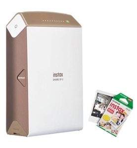 Fujifilm, Fujifilm - Set Fotodrucker Instax Share P2 Android & iPhone & Kartusche 100 Fotos - Gold, 