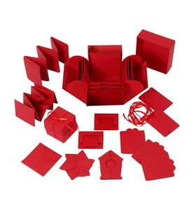 Creativ Company, Creativ Company - Geschenkschachtel Explosionsbox Rot, Creativ Company Geschenkschachtel Explosionsbox Rot
